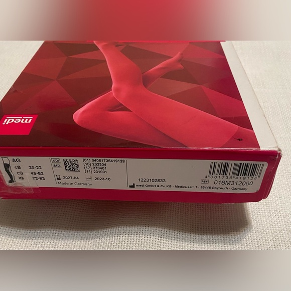 Mediven Elegance Regular Top Band AG/Thigh cB 20-22- NoM M Sp/Closed Toe In Navy - Picture 7 of 8